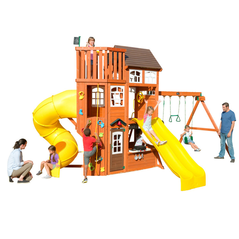 KidKraft Lookout Extreme Wooden Swing Set & Reviews Wayfair